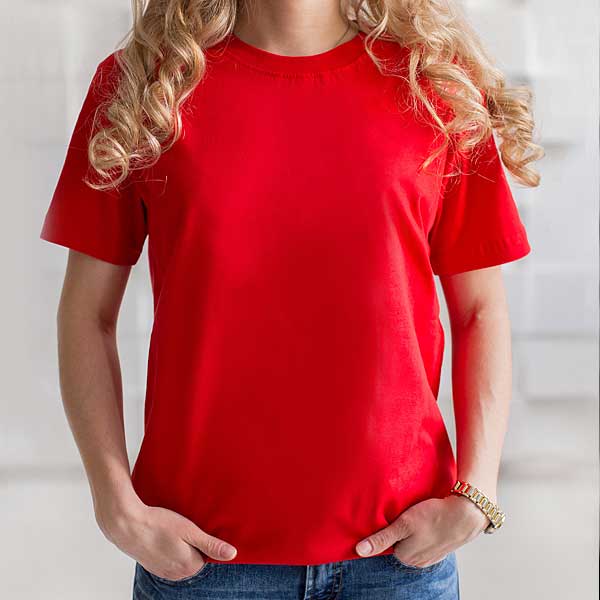 Женская футболка (красная)
